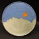 Decorative glazed ceramic dish, circa 1950-60