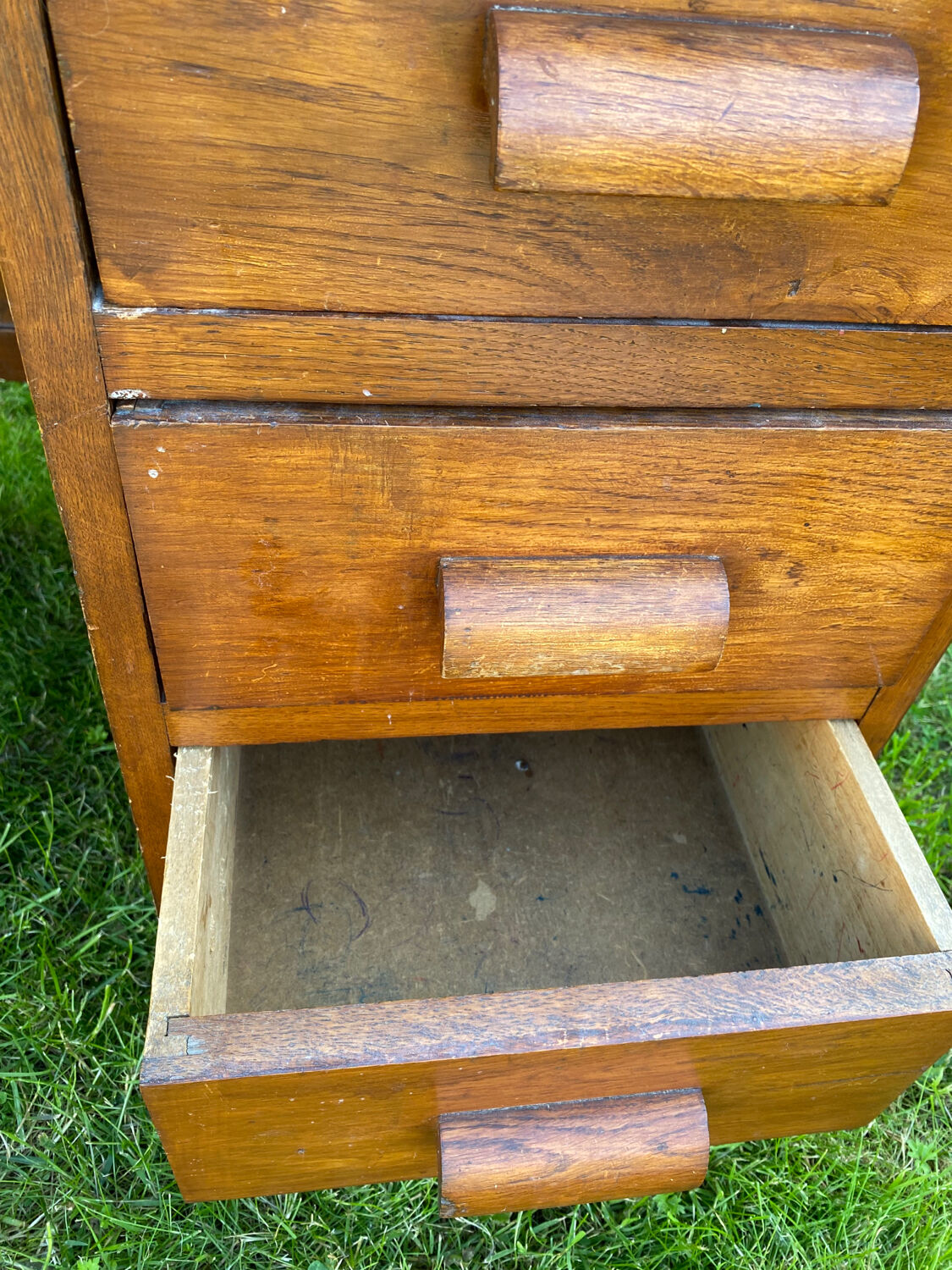 Vintage school teacher's desk