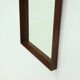 Large Scandinavian Rectangular Rosewood Mirror 1960s