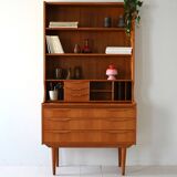 Scandinavian Bookcase with Hidden Desk
