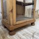 19th-century English pine display cabinet