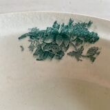 Round dish signed Bertrand Bordeaux model Anémone