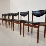Mid-Century Modern Set of 6 Scandinavian Chairs, 1960s