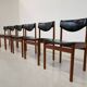 Mid-Century Modern Set of 6 Scandinavian Chairs, 1960s
