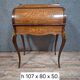 cylinder desk in Louis XV style, elegant and very decorative.