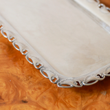 Silver-plated metal tray