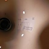 Vintage hanging lamp, aluminum shade, with new wire