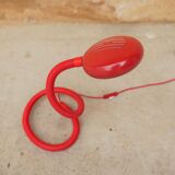 Red vintage "snake" desk lamp