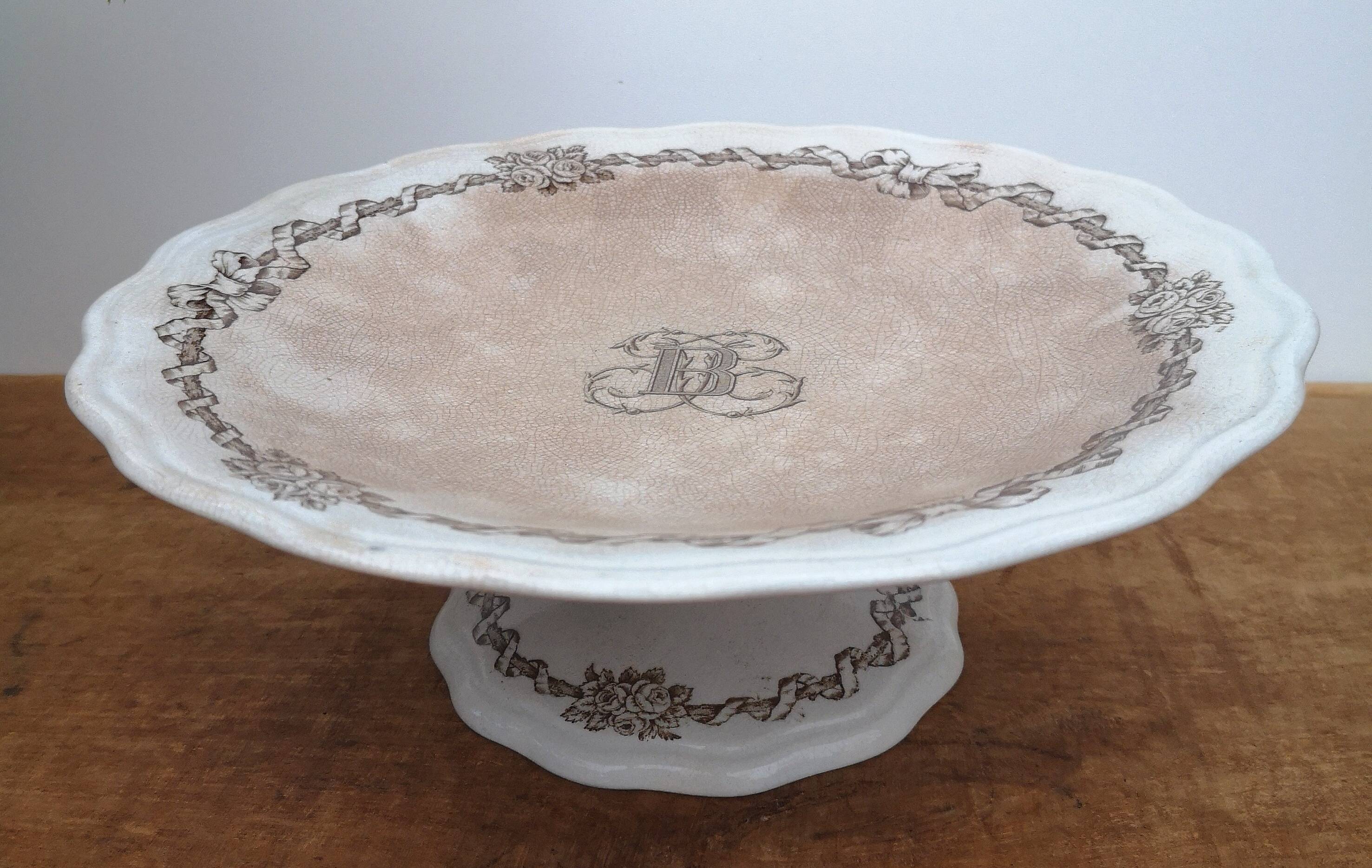 BWM & Co English compote bowl (Brown Westhead Moore)