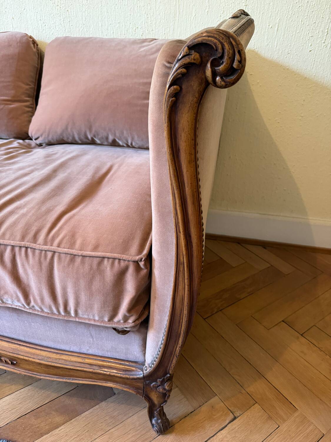 Louis XV bench, 19th century sofa / daybed / couch