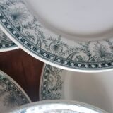 Set of 7 Terre de fer plates