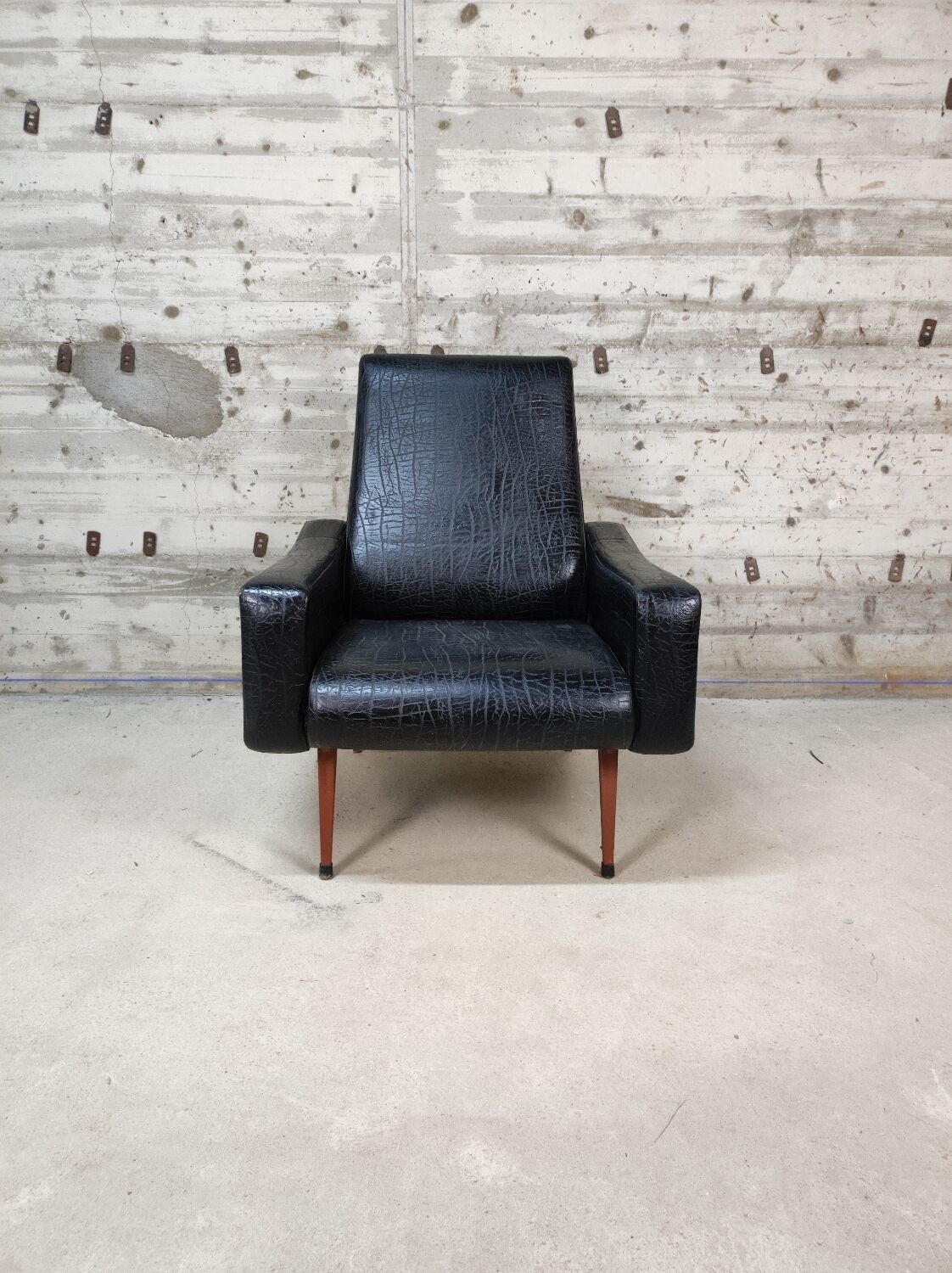 Vintage skai armchair