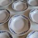 Set of 9 deep plates, earthenware from Creil Montereau, Colette model.