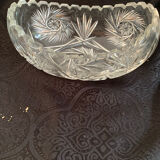 Bonbonnière en verre ciselé