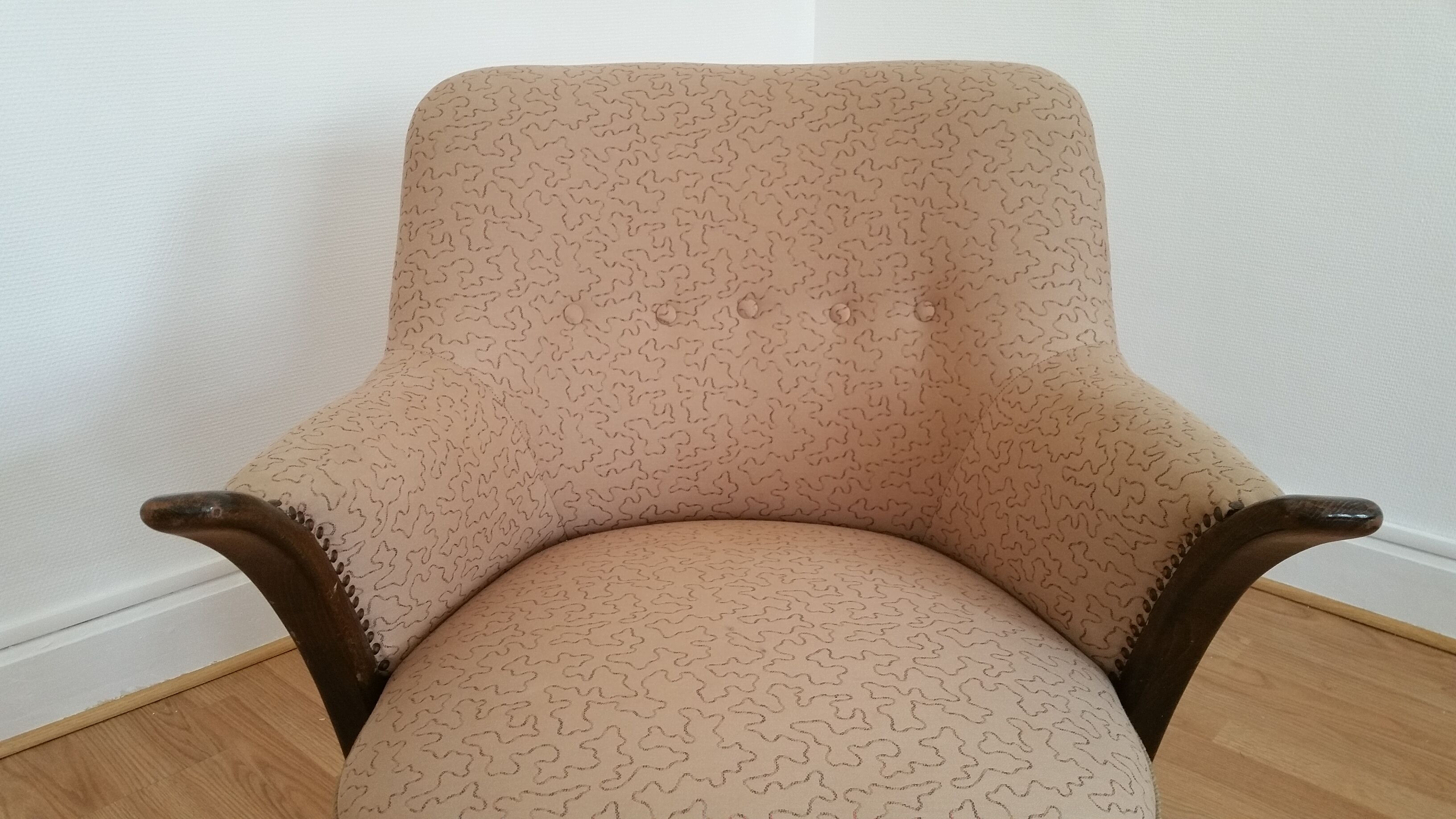 Danish chair organic 50s/60s (two are available)