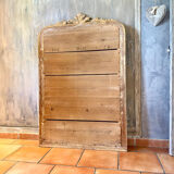 Miroir ancien Louis-Philippe à fronton