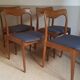 4 chaises Goede Arbeid en teck