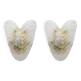 Pair of Murano glass wall lamps, 1960s vintage
