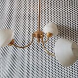 Gold and white vintage chandelier