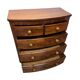 Antique English Victorian mahogany chest of drawers, early 1900s