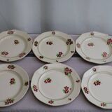 Set of 6 ceramic dessert plates