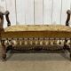Banquette de fenêtre en noyer début XXème