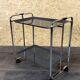 1960s 1970s Serving Cart Dinette Space Age in Metal Plastic