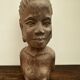 African statue, wooden bust of a woman, 1920s