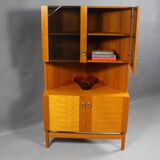 Vitrine d'angle en teck par P.Rimme, années 1960