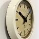 Beige industrial factory wall clock from Siemens, 1950s