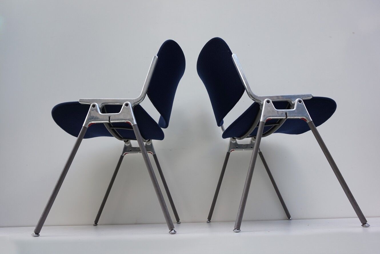 Chaise Castelli bleues de 1967