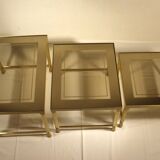 Brass and glass nesting tables