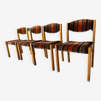 Set de 4 chaises 1970