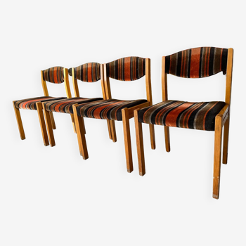 Set of 4 chairs 1970