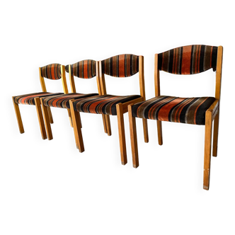 Set of 4 chairs 1970