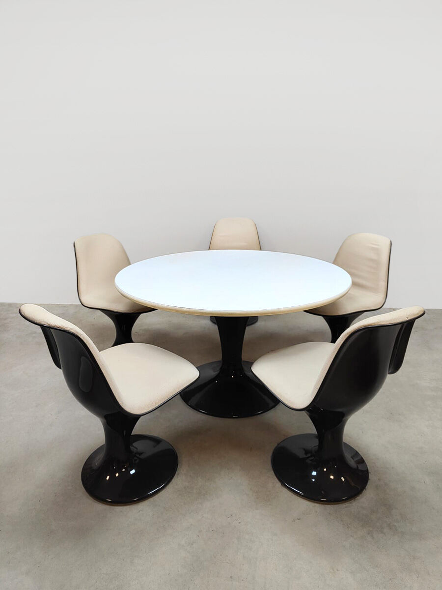 Space age Orbit dining set Markus Farner & Walter Grunder Herman Miller