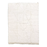 Moroccan Berber carpet beni ouarain unbleached diamonds engraved 355x253cm