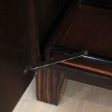 Small Art Deco Bar Cabinet, Macassar Veneer, France, circa 1930