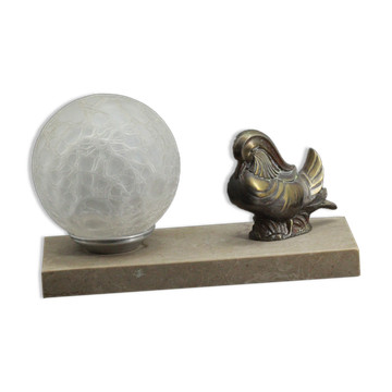 Bird lamp art deco