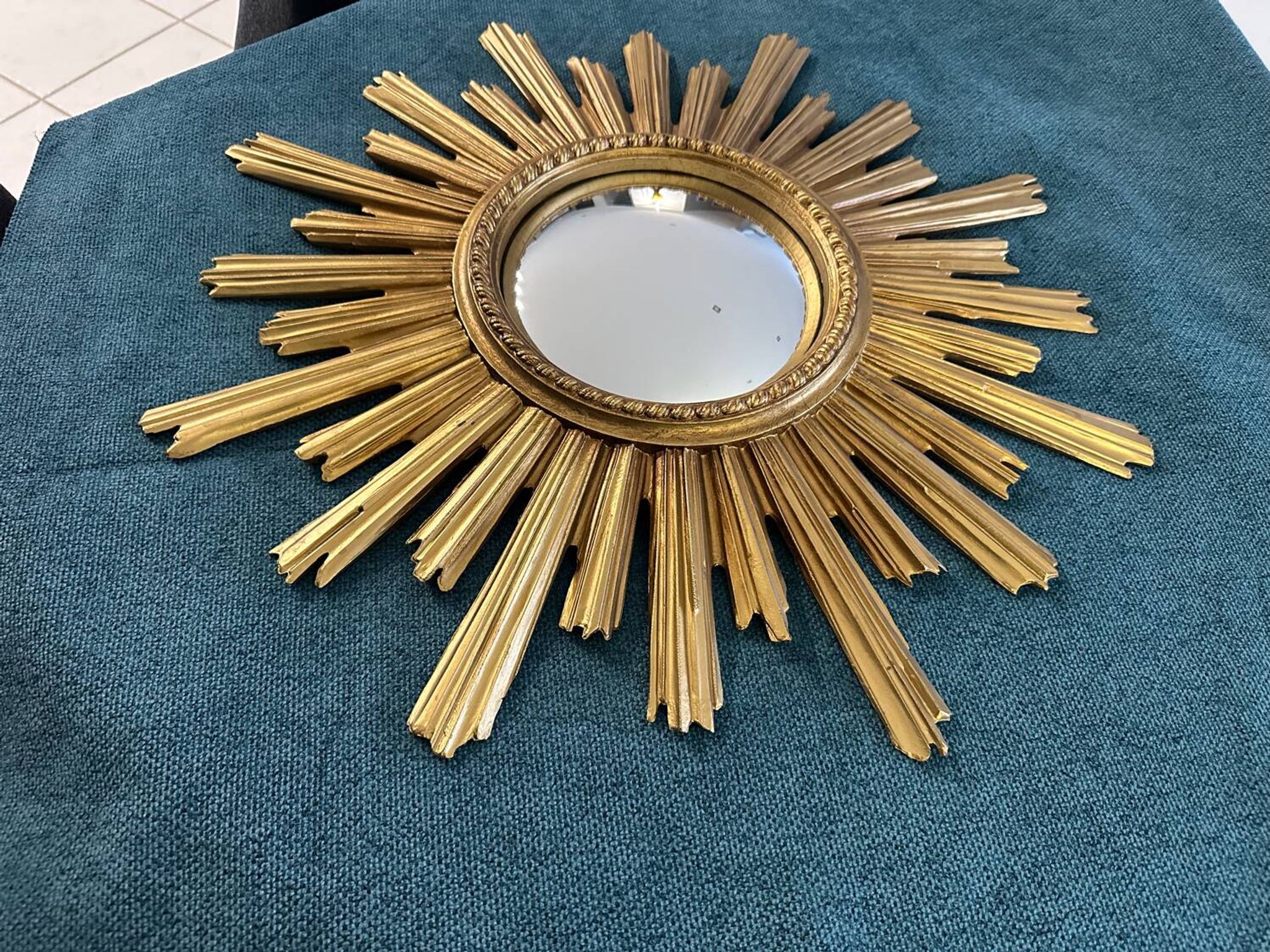 Miroir soleil œil de sorcière vintage années 1960