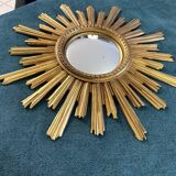 Miroir soleil œil de sorcière vintage années 1960