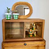 Wooden showcase locker