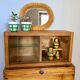 Casier vitrine en bois