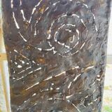 Set of three brutalist wall sculptures, by Irv Bramberg, vintage