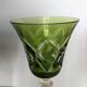 Set of six Val Saint Lambert crystal wine glasses