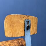 High industrial metal workshop chair