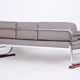 Bauhaus Sofa in Chrome and Backhausen Fabric attributed to R. Slezák, Czech, 1930s