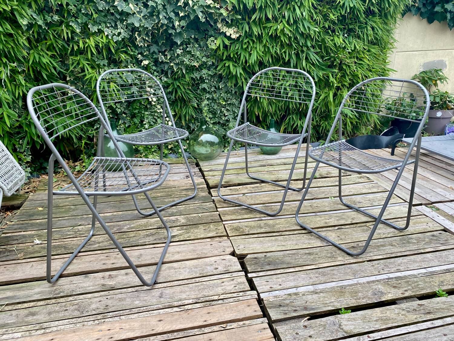 2 folding chairs Äland IKEA design Niels Gammelgaard vintage 90s