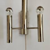 Set of Two Rare Midcentury Wall Lamp, Gaetano Sciolari, Italy, 1970s