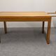 Maison Regain extendable table in solid elm, 1970s-1980s